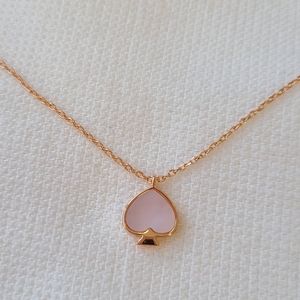 New Kate Spade signature spade spade mini pendant color: blush